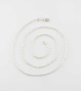 Medium Heavy Weight 2.3 mm Cable Chain Necklace Custom Length Lobster Claw Clasp, Unplated Sterling Silver